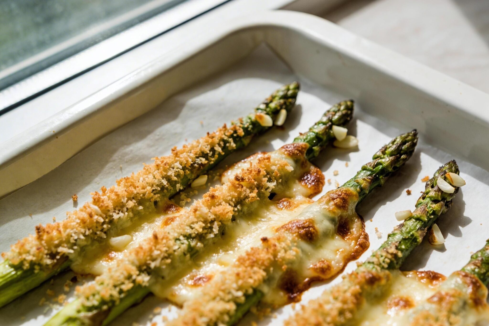 Baked Asparagus with Parmesan Cheese