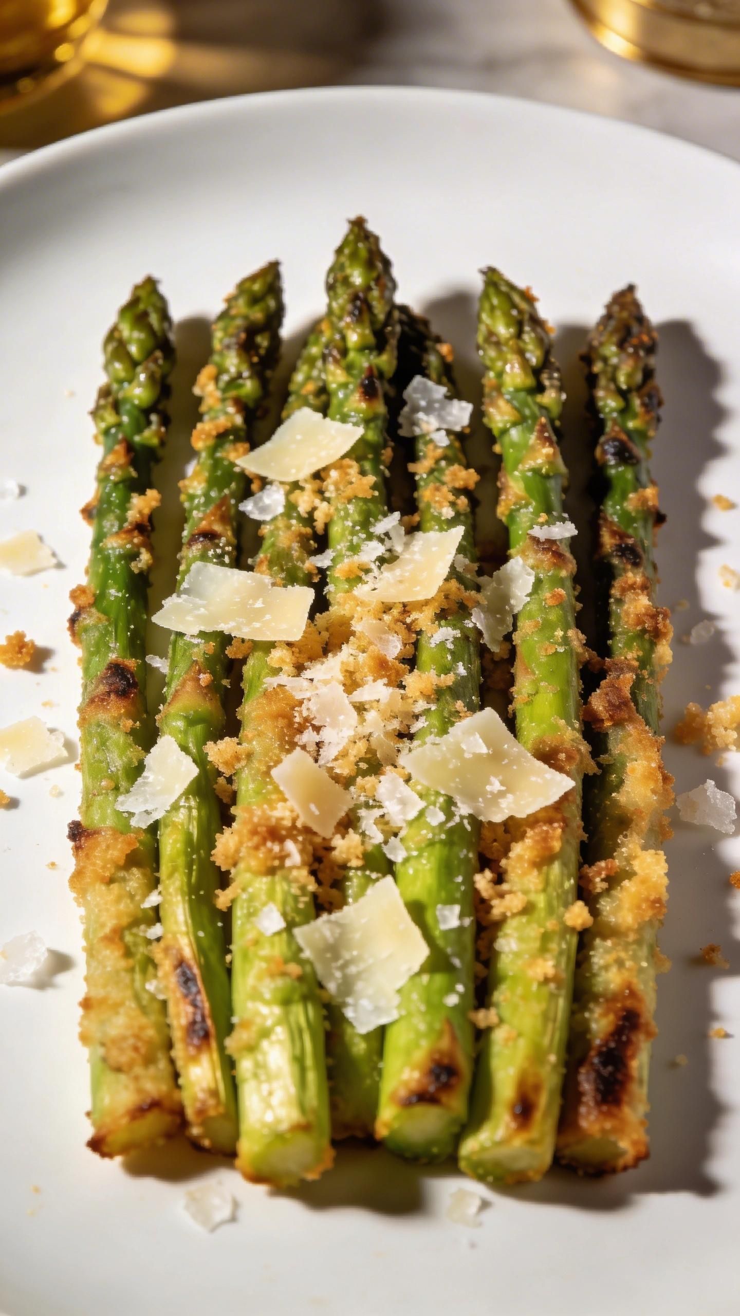 crispy baked asparagus with parmesan cheese