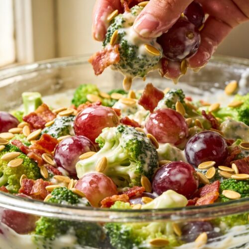 broccoli salad with grapes