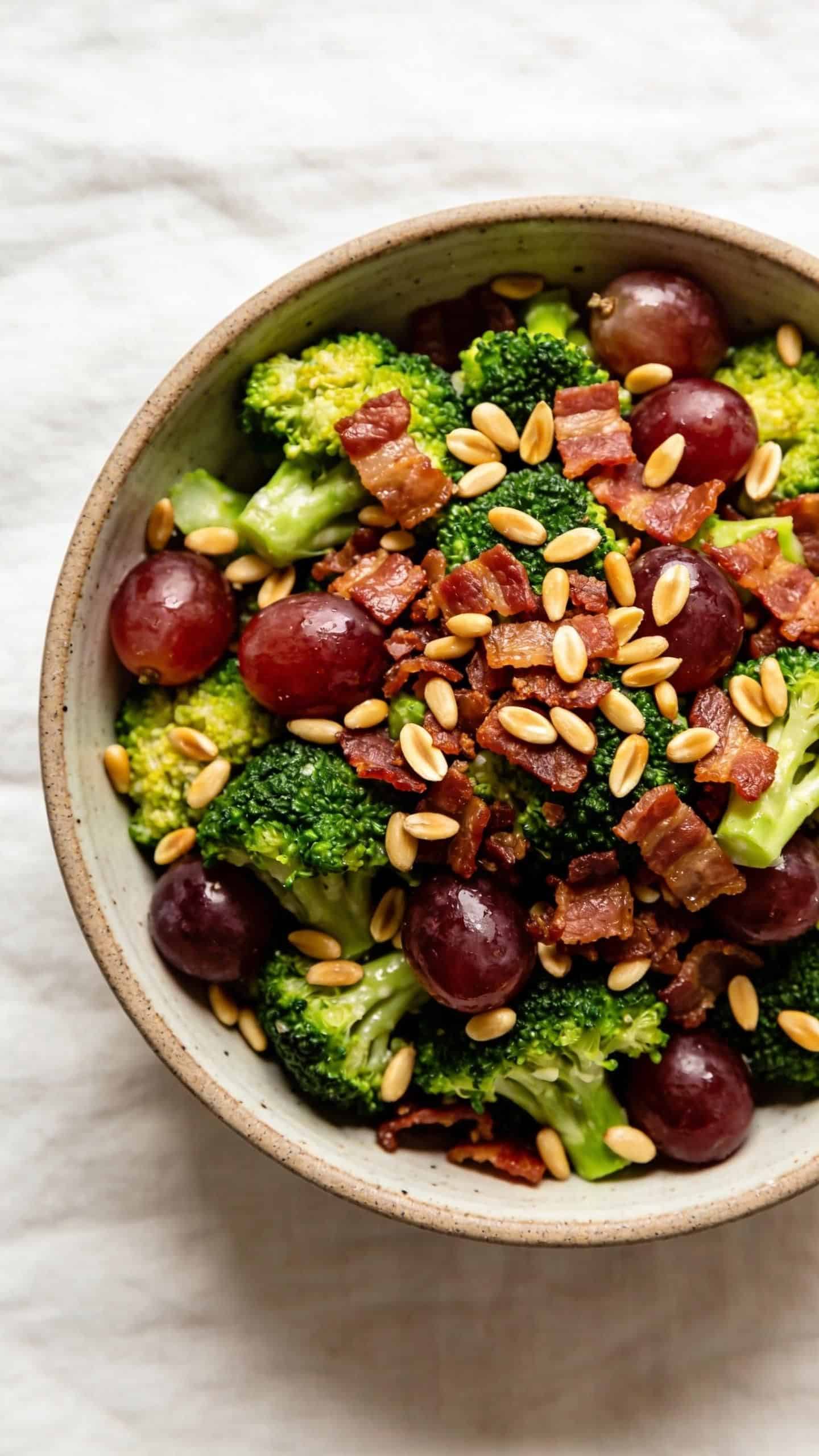 broccoli salad with grapes