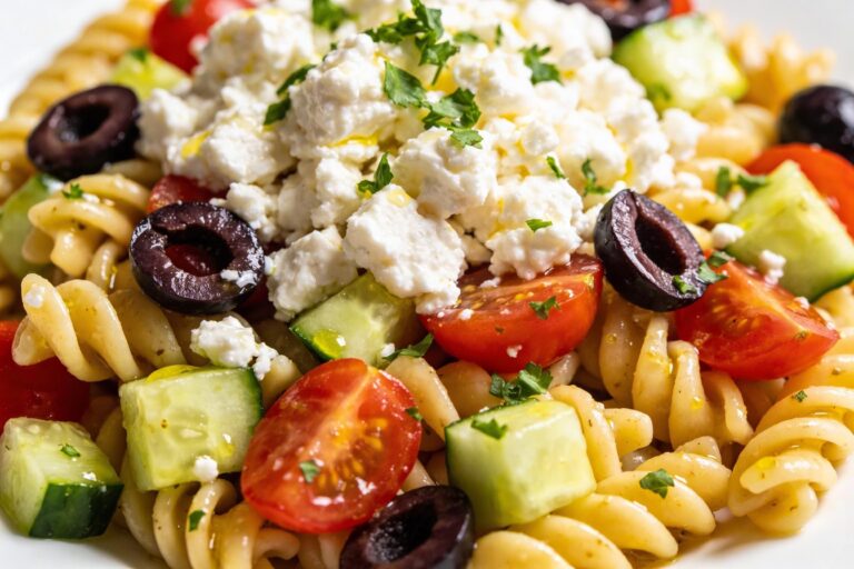 greek pasta salad with feta