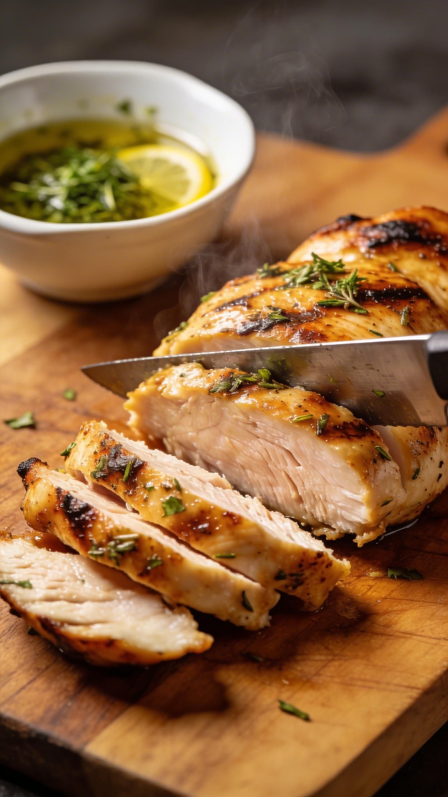 final grilled chicken for greek salad with grilled chicken