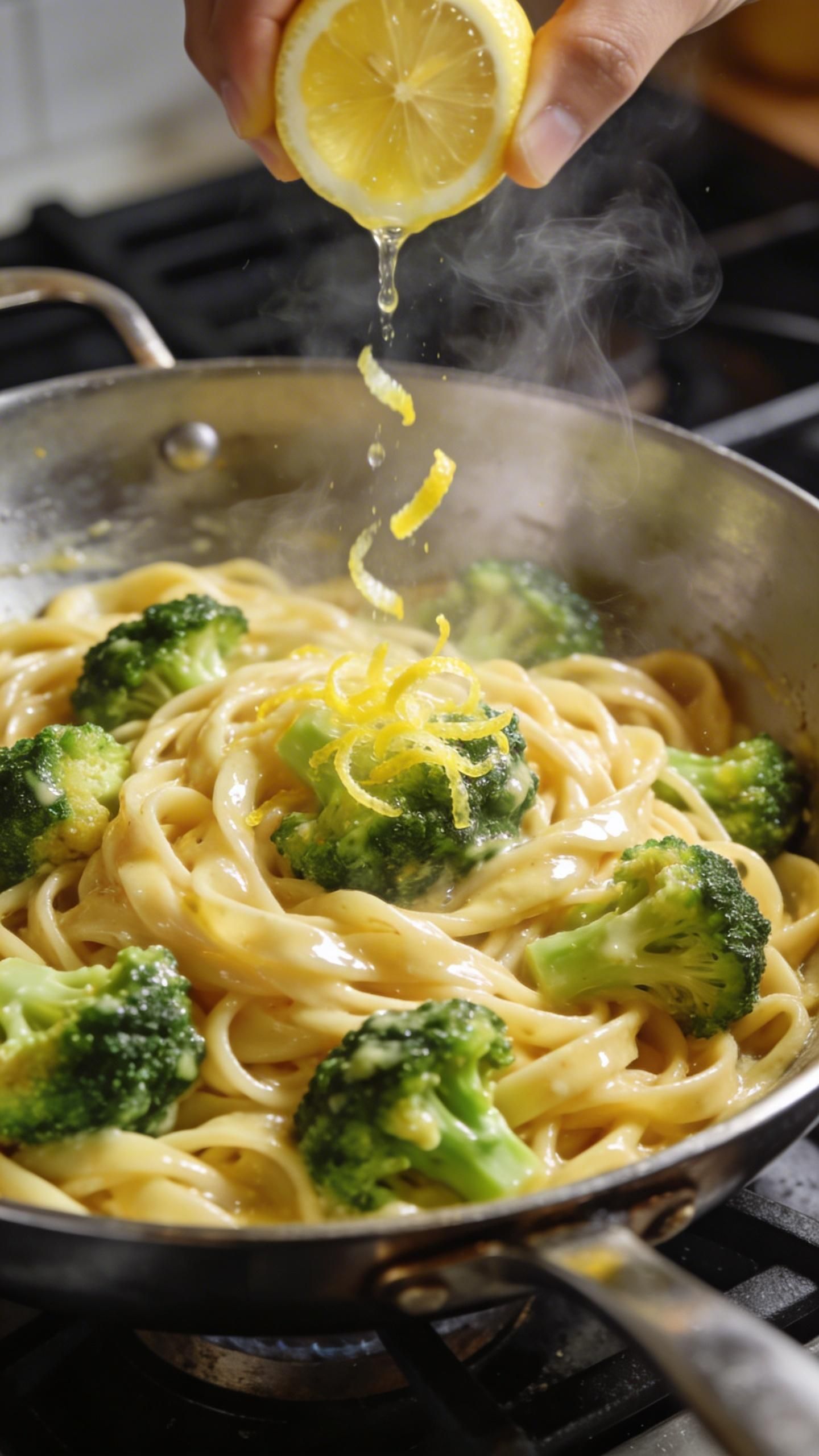 lemon broccoli spring pasta