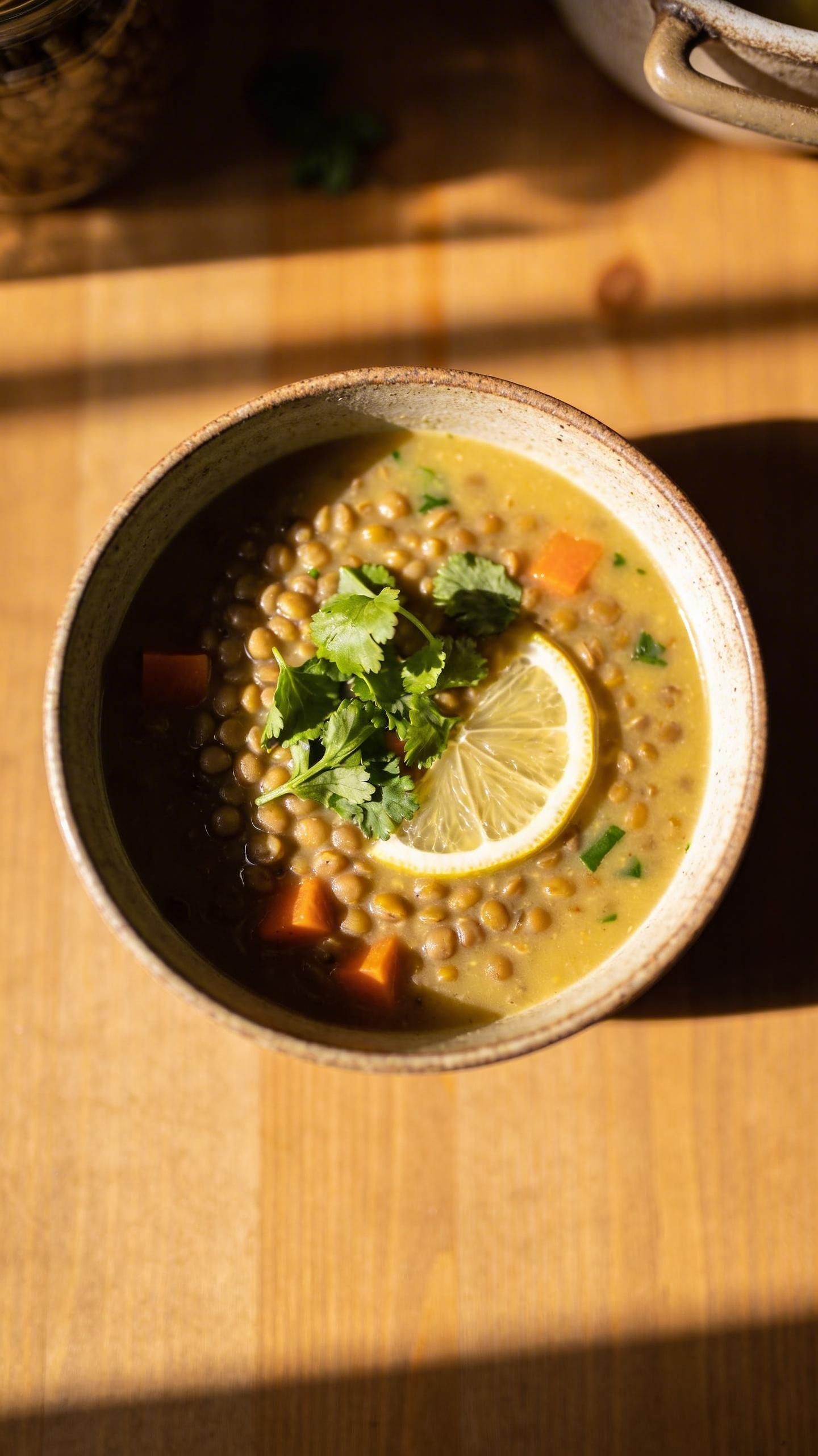 healthy lemon lentil soup recipe