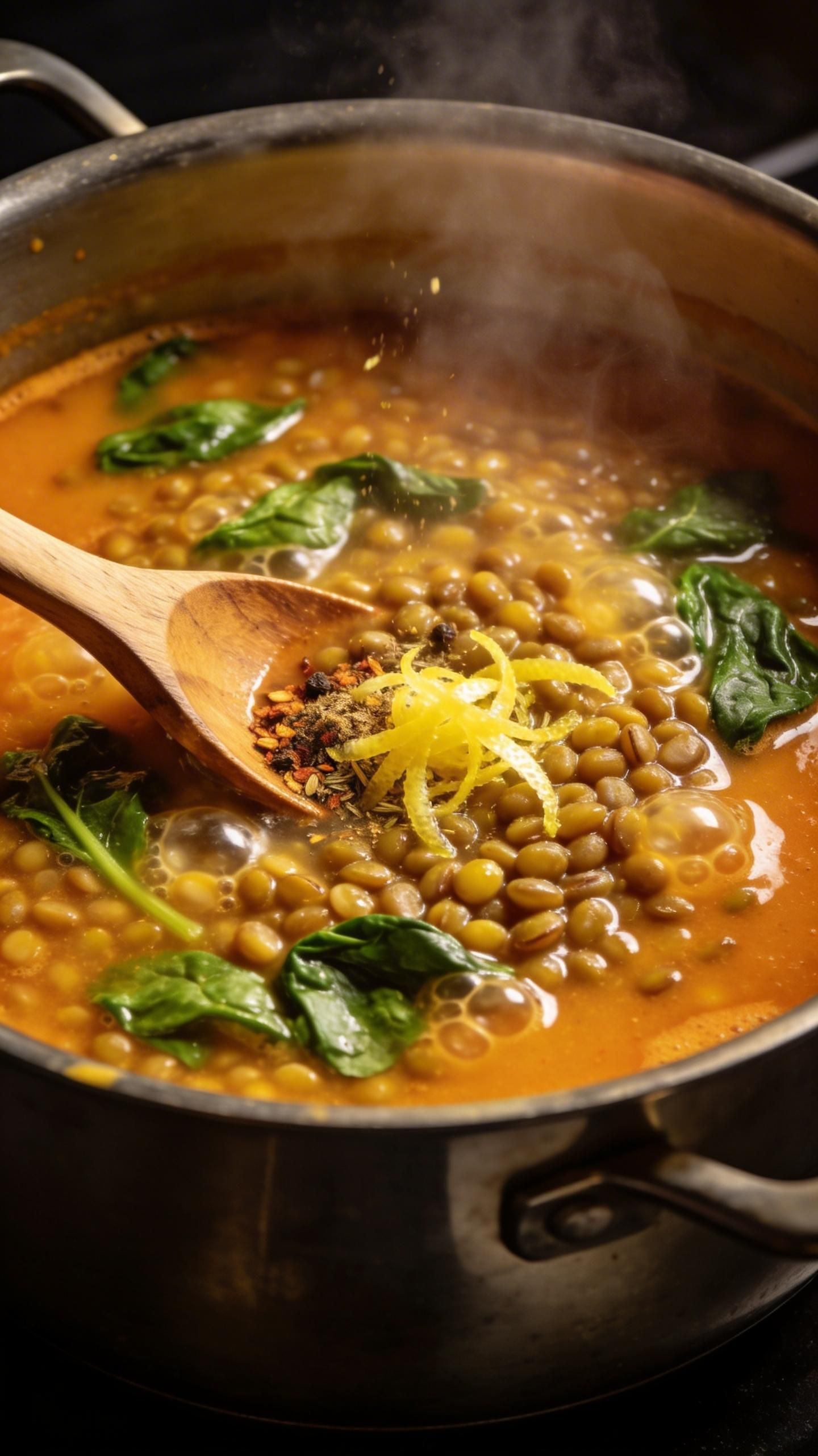 how to make lemon lentil soup