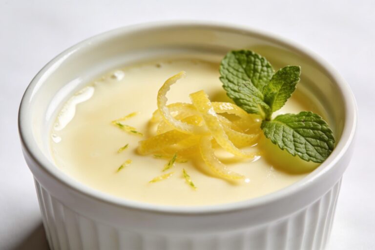 lemon panna cotta