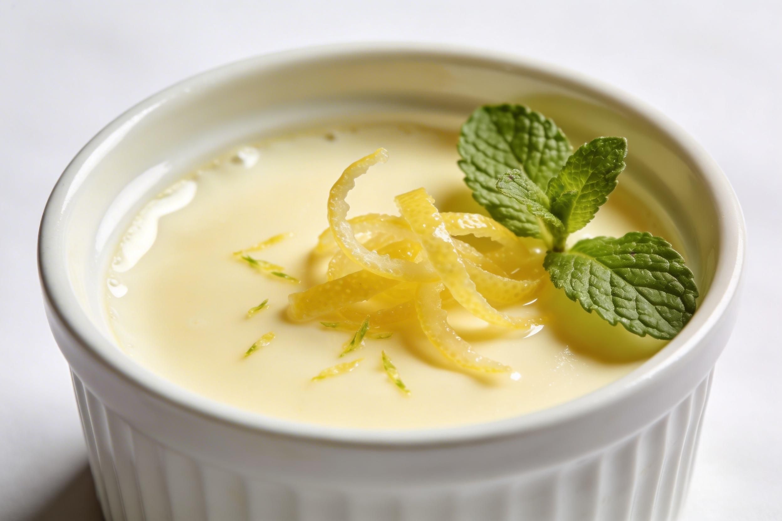 lemon panna cotta