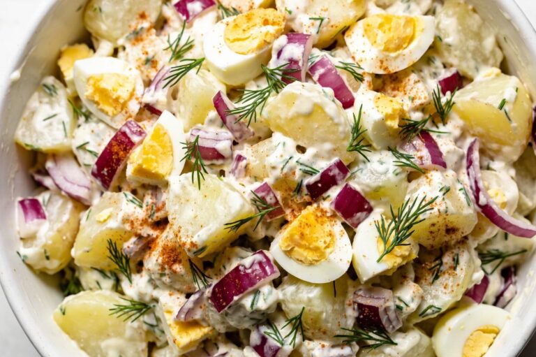 Creamy Potato Salad with Sour Cream Recipe Everyone Loves