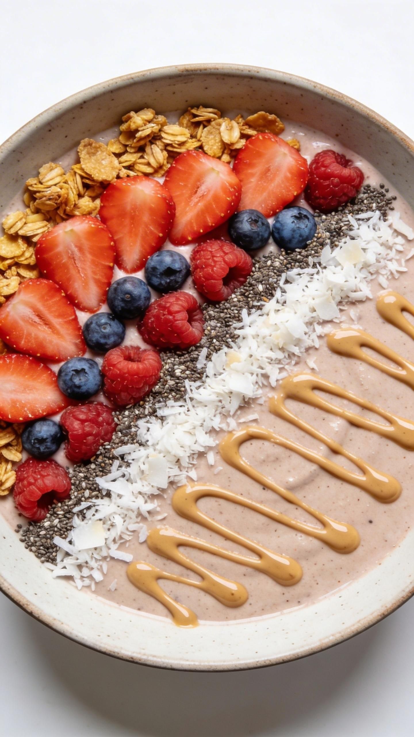 smoothie bowl with granola