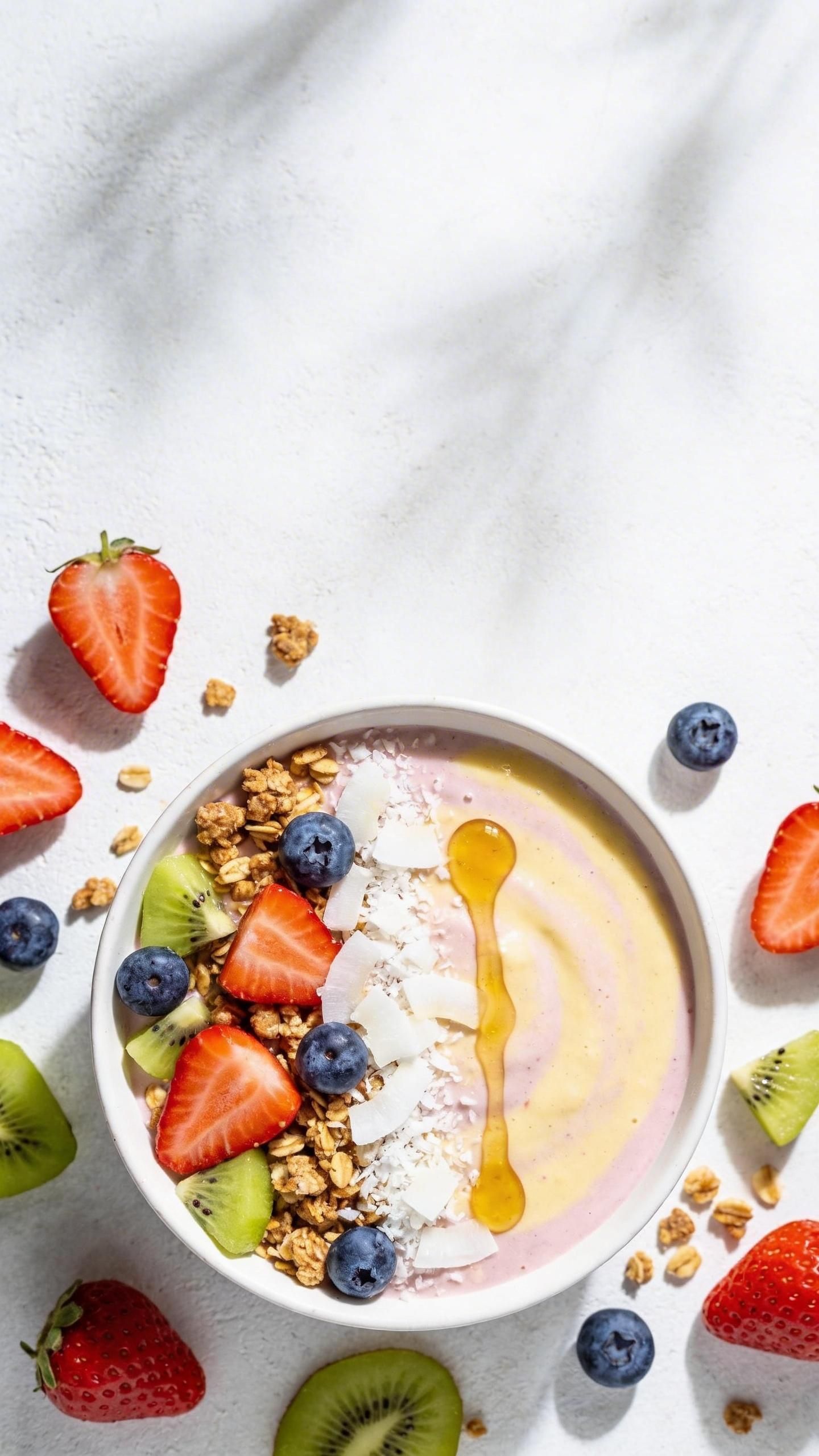 smoothie bowl with yogurt
