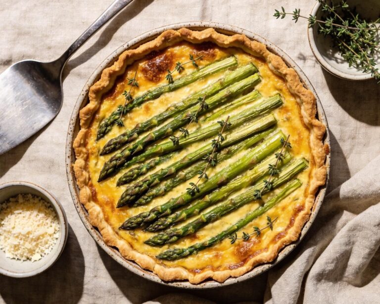 spring asparagus quiche recipe
