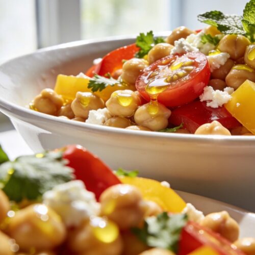 summer chickpea salad