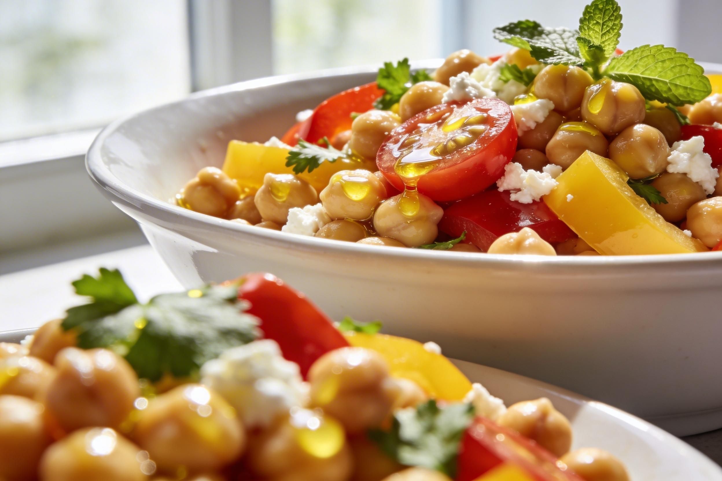 summer chickpea salad