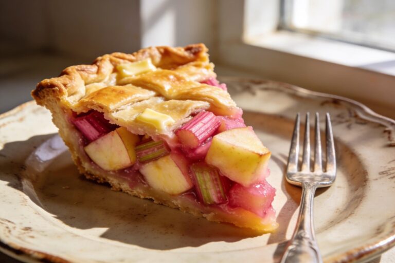 apple rhubarb pie