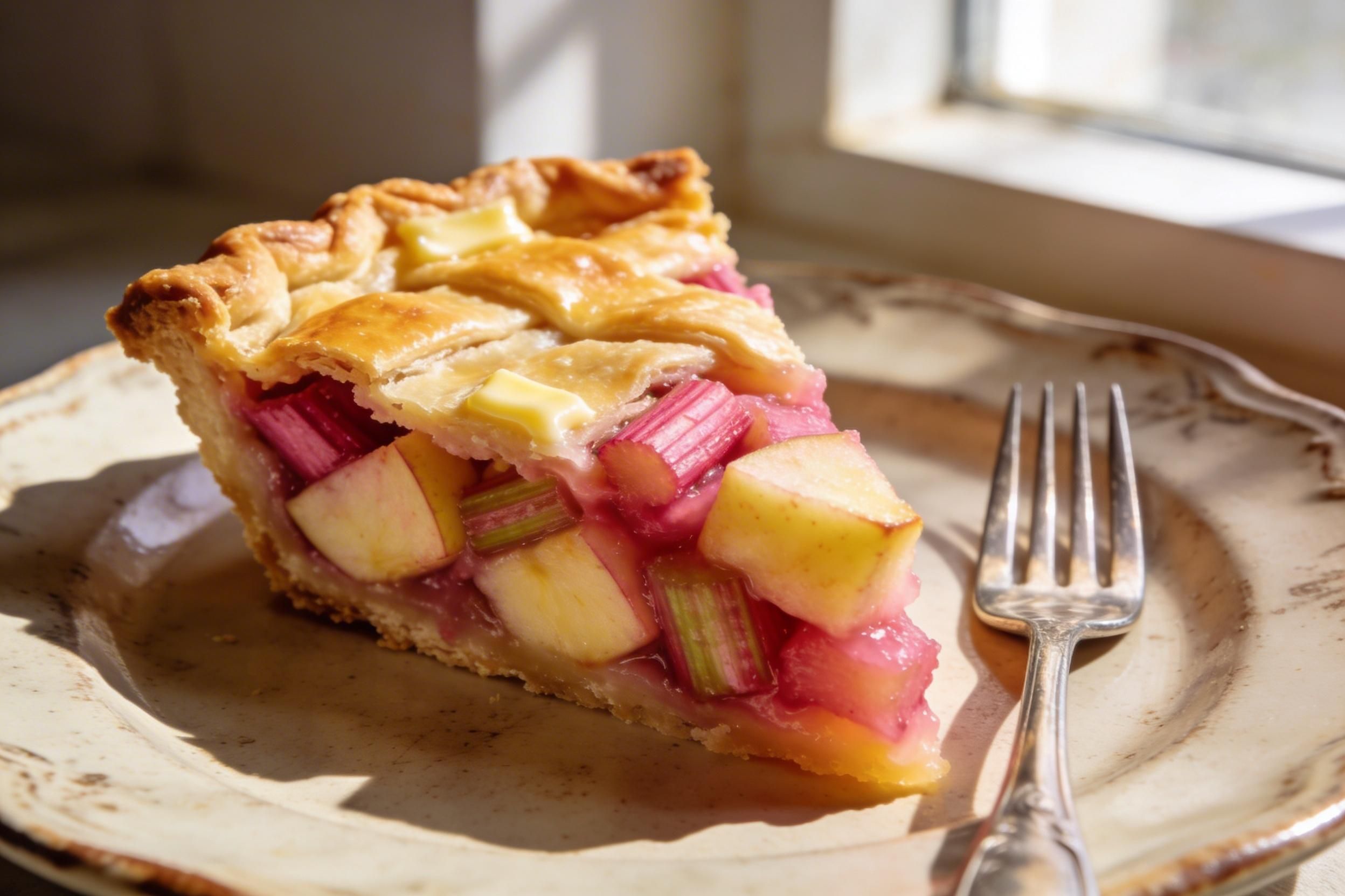 apple rhubarb pie