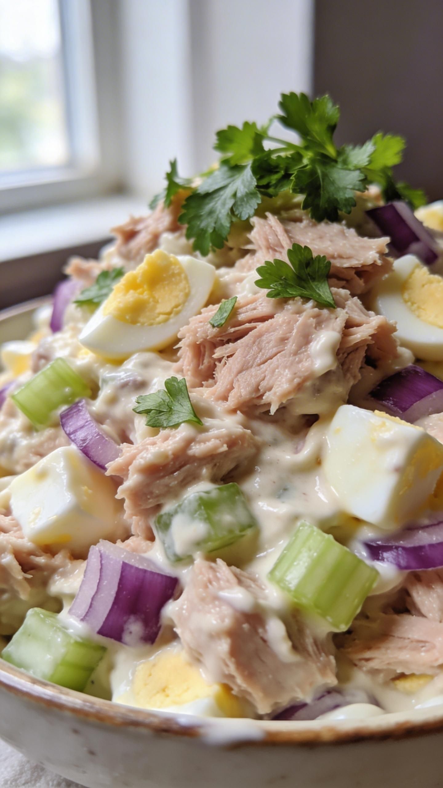 easy and best tuna salad recipe with egg 