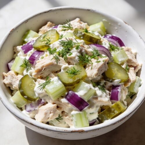 chicken salad with pickles