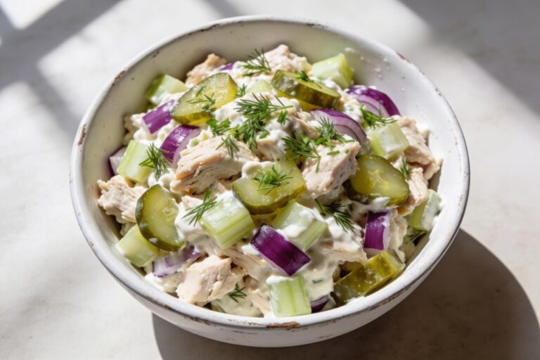 chicken salad with pickles