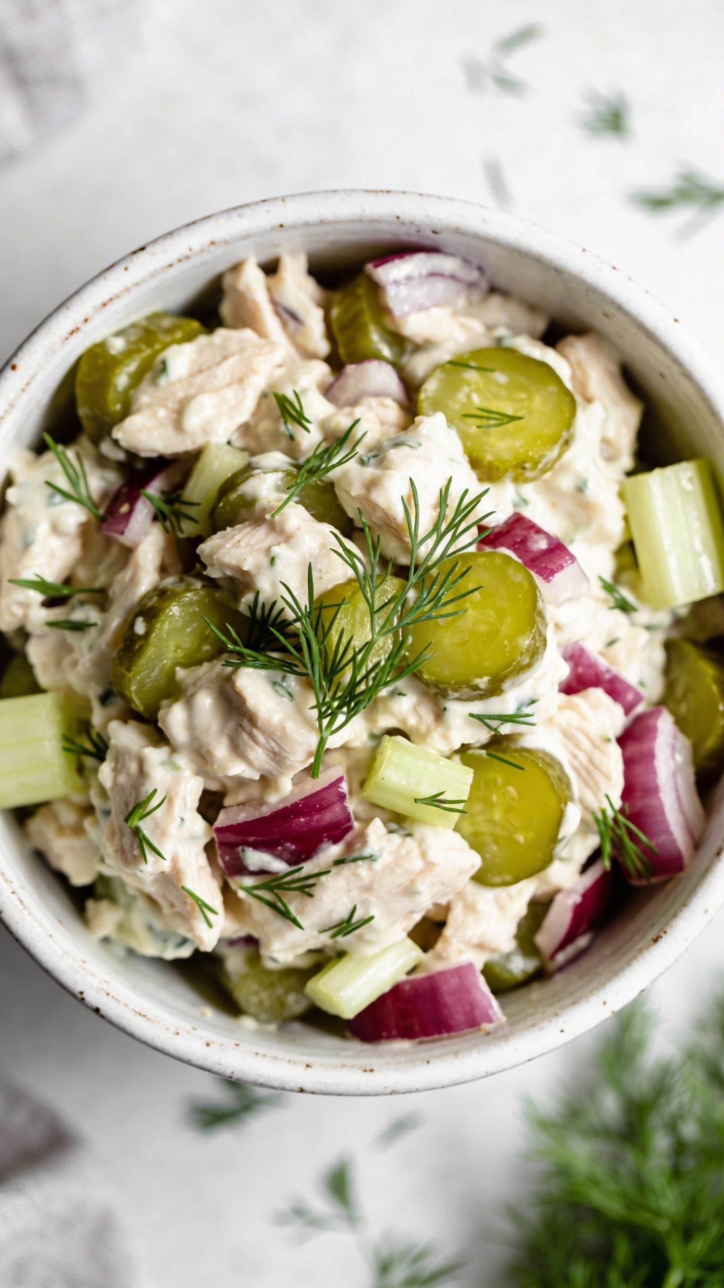 chicken salad with pickles