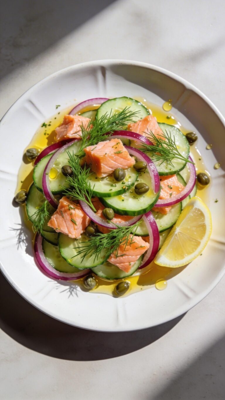 cucumber salad with salmon