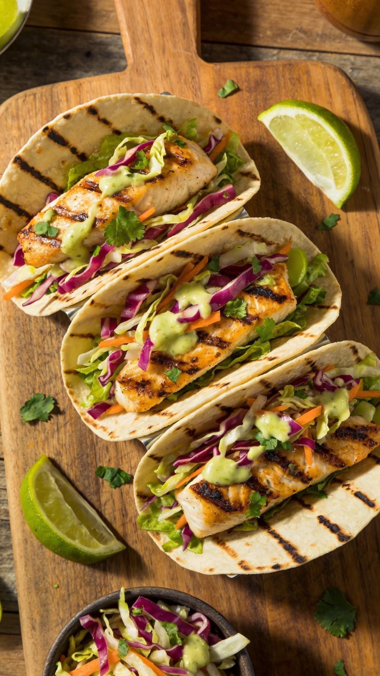 grilled fish tacos with cabbage slaw