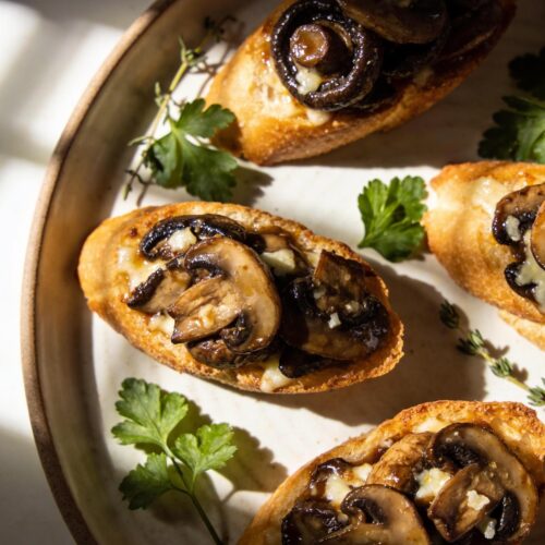 mushroom bruschetta