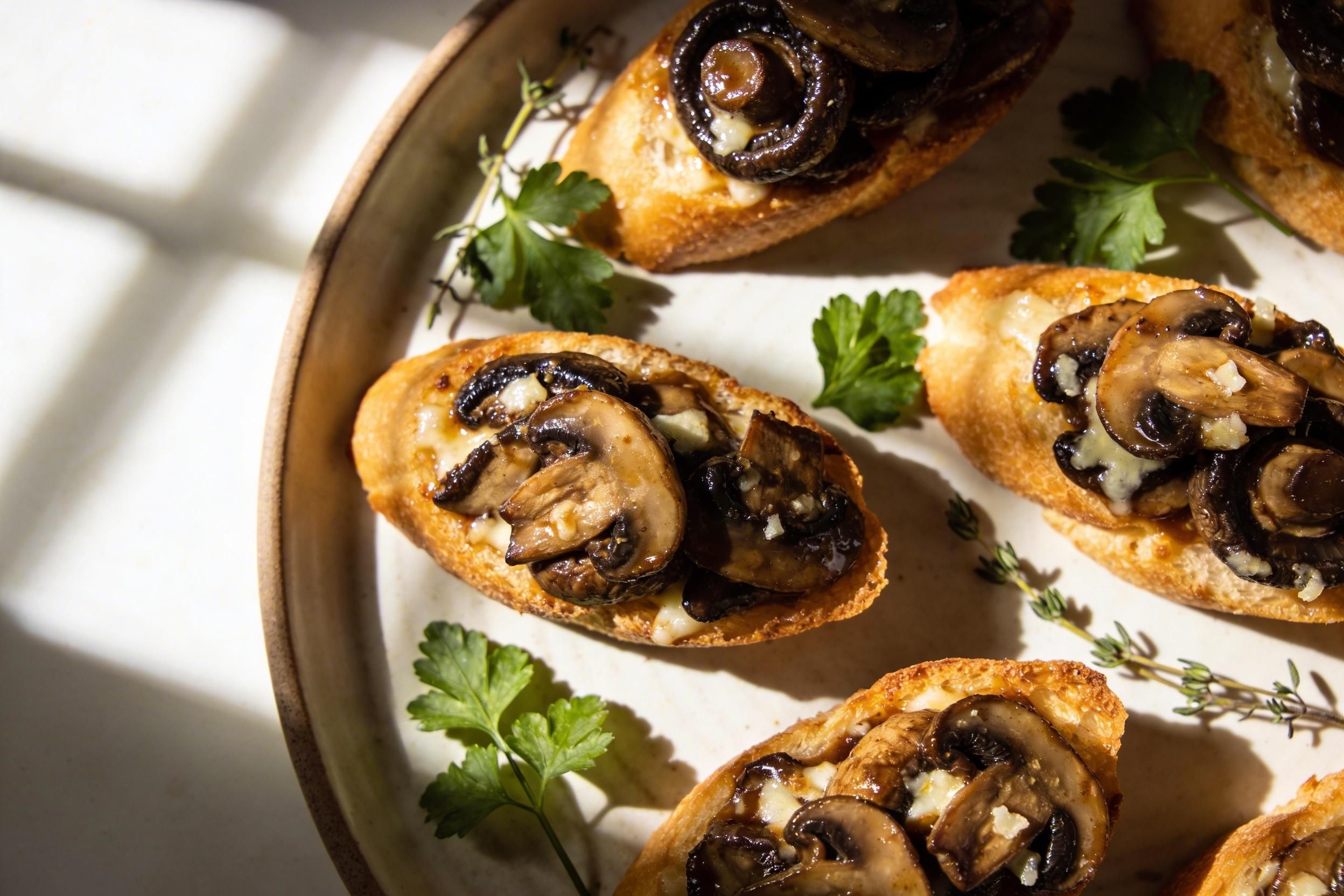 mushroom bruschetta
