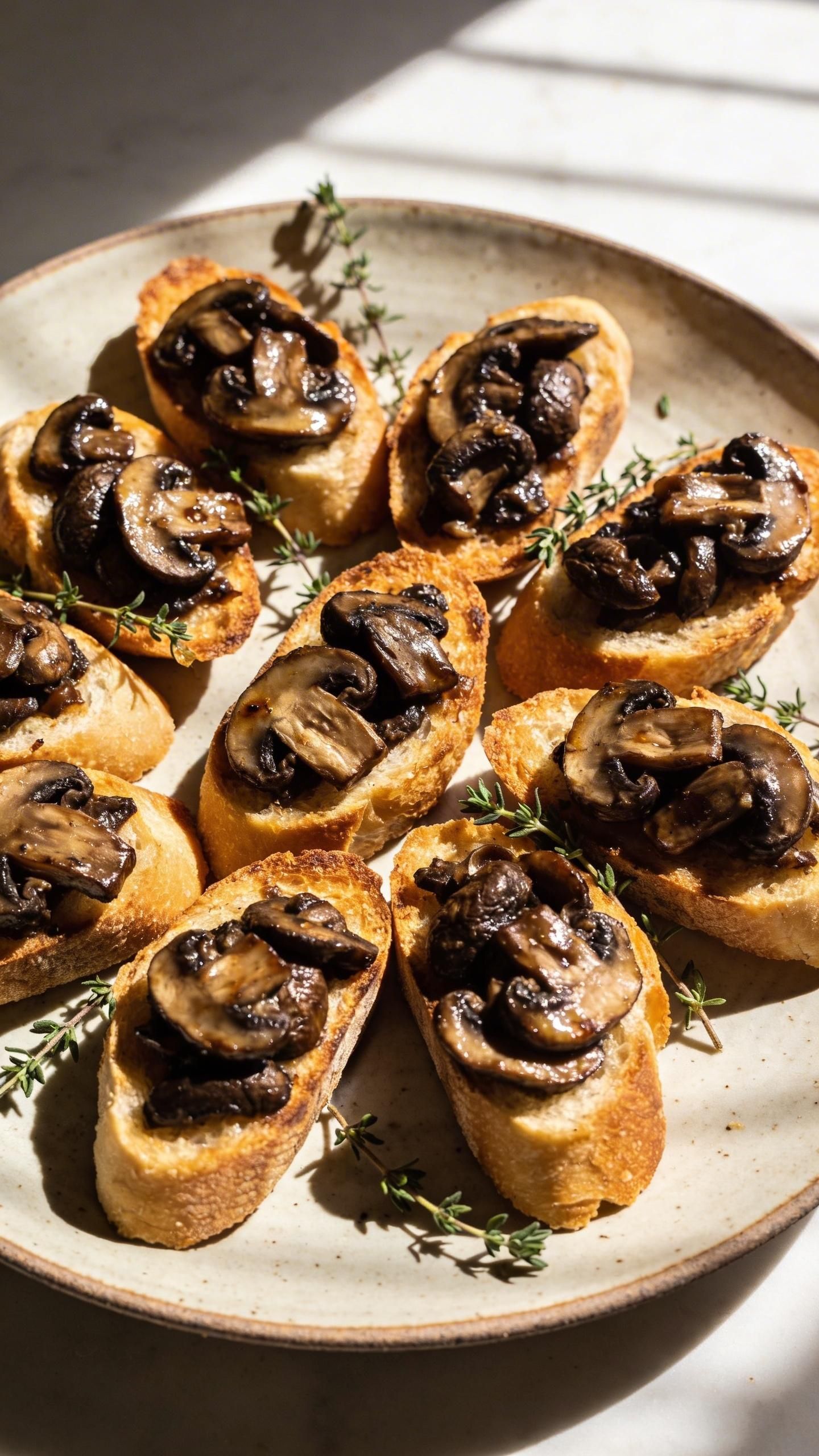 italian mushroom bruschetta