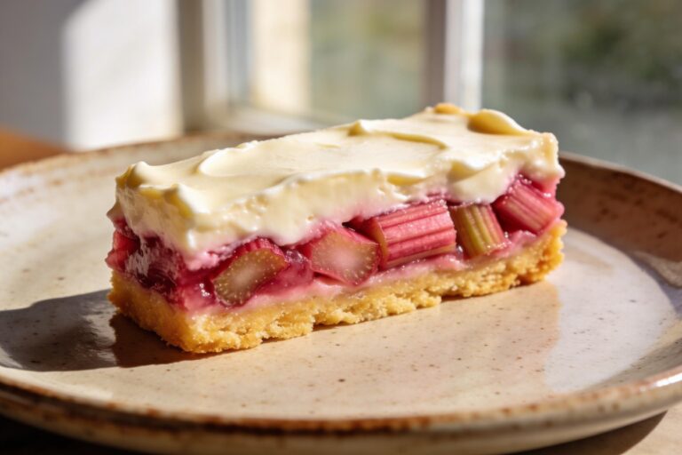 rhubarb cream cheese bars