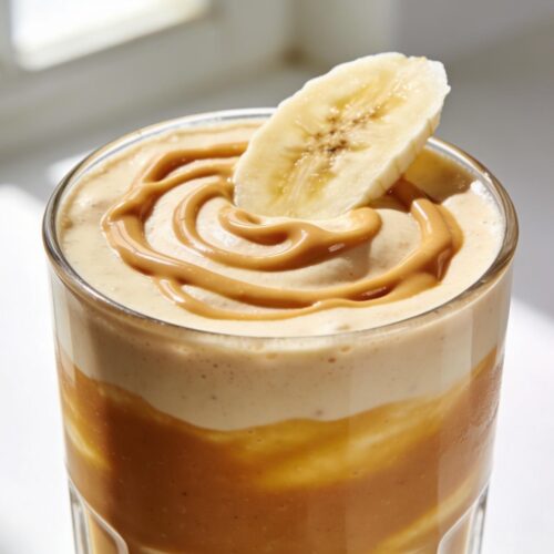 smoothie with banana and peanut butter