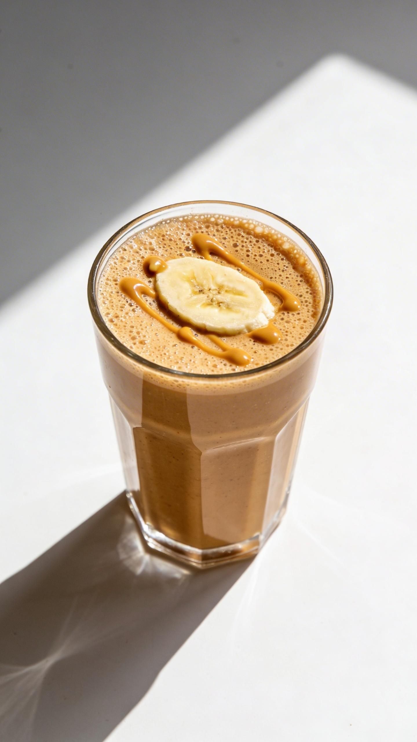 smoothie with banana and peanut butter