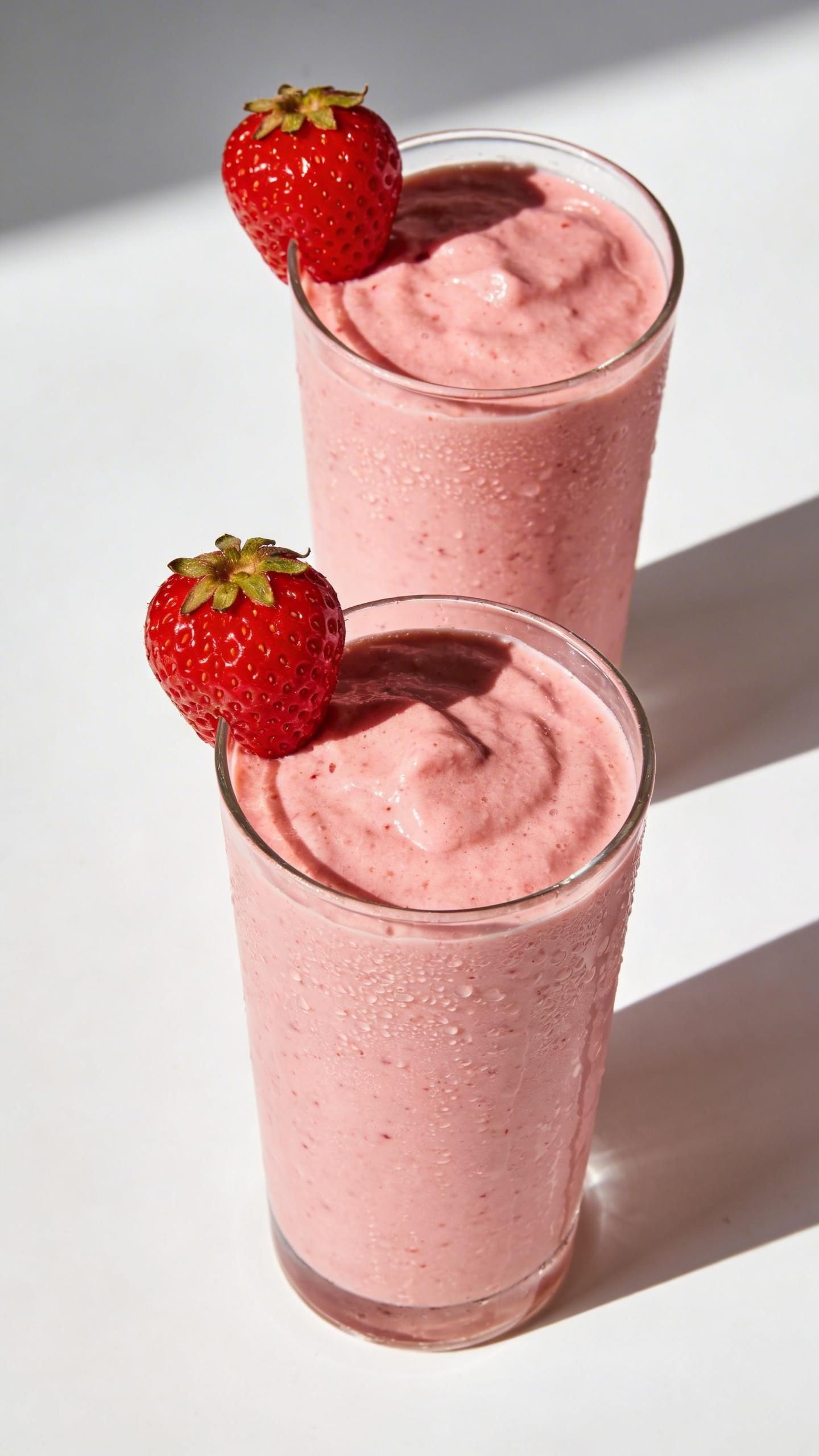 fresh strawberry banana smoothie recipe with ice cream
