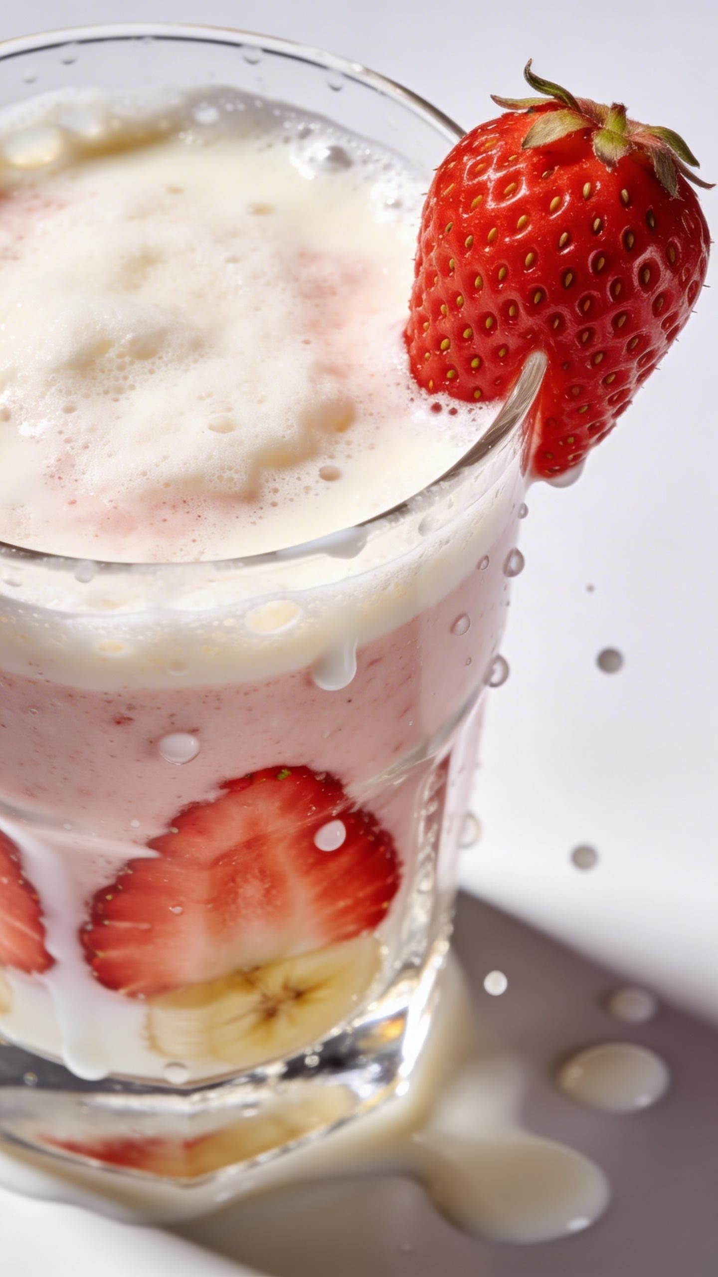 strawberry banana smoothie recipe with ice cream