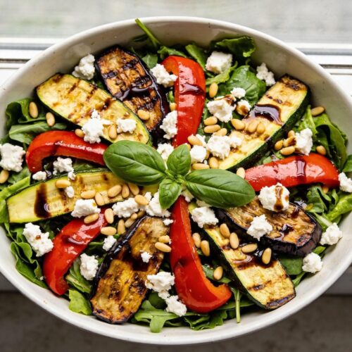 summer roasted vegetable salad