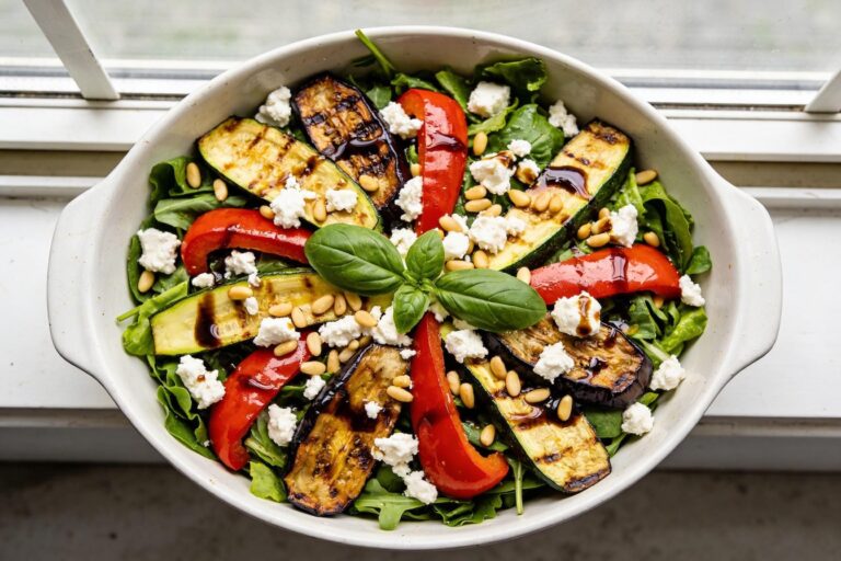 summer roasted vegetable salad