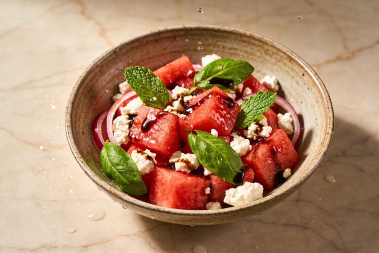 watermelon salad with balsamic vinegar
